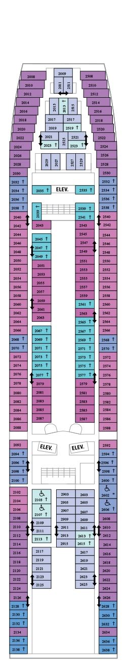 Grandeur of the Seas Deck plan & cabin plan