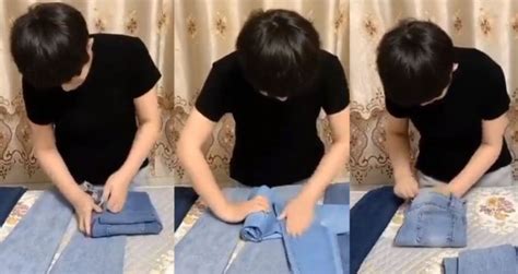 Check 'seluar' translations into english. (Video) Mungkin Boleh Cuba, Ini 5 Cara Lipat Seluar Jeans ...