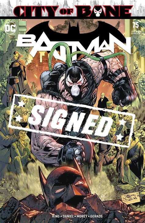Batman Vol 3 75 Cover D Regular Tony S Daniel Cover Signed By Tom King