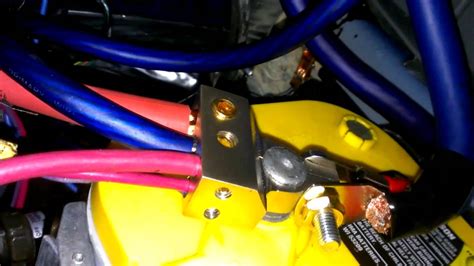 Car audio copper battery terminals. Battery terminals for multiple car electronics - YouTube