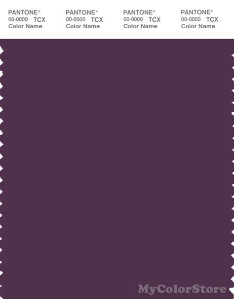 Pantone Smart 19 3323 Tcx Color Swatch Card Pantone Deep Purple