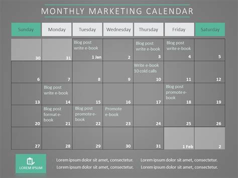 Marketing Calendar Template Free Download Terry Georgina