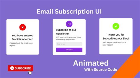Creating An Engaging Email Subscription Ui For Your Website Using Html
