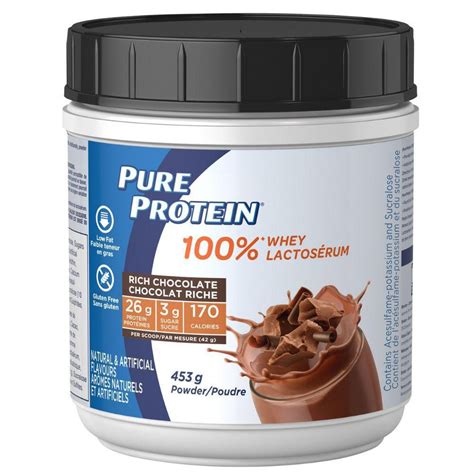 Pure Protein 100 Whey Protein Rich Chocolate Walmart Canada