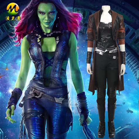 Hot Sale Guardians Of The Galaxy 2 Gamora Costume Womens Cosplay