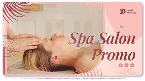 Spa And Massage Salon Promotion Openers Ft Aromatherapy And Beautiful Envato Elements