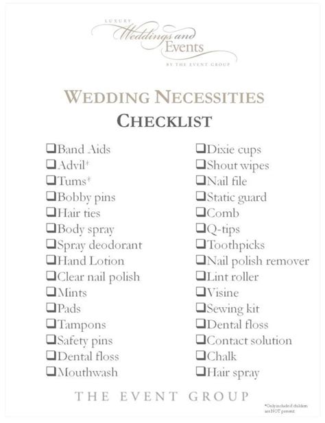 The Wedding Checklist Every Bride And Bridesmaid Needs Wedding
