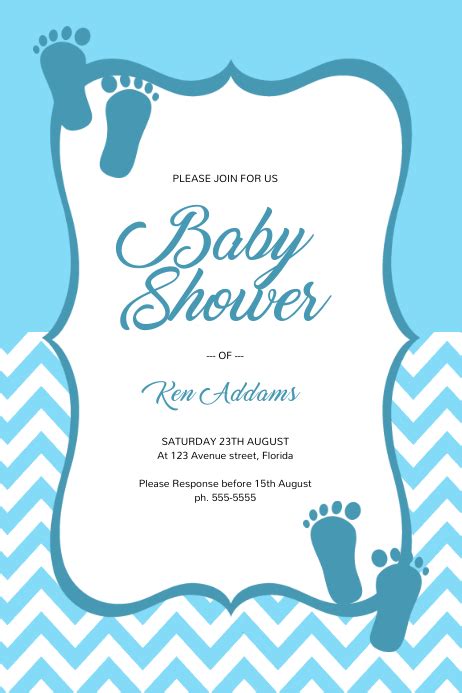 Its A Boy Baby Shower Invitations Templates