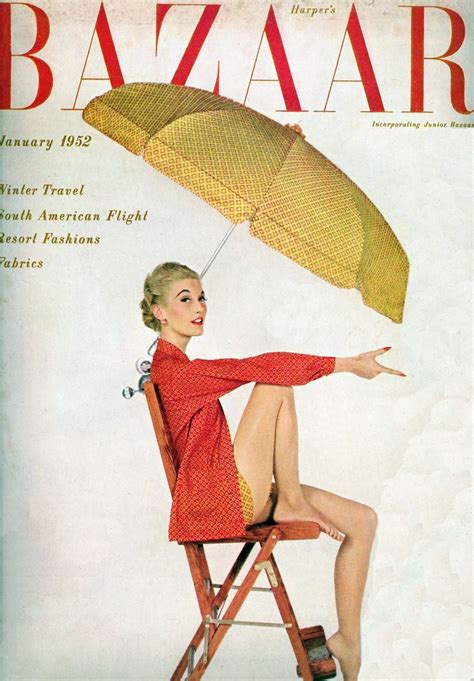 Bazaar 1952 Vintage Vogue Covers Harpers Bazaar Covers Fashion