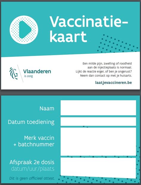 Vaccinaties op reis is de specialist voor inentingen in nederland. COVID-19-vaccinatie - vaccinatiekaart | Vlaamse Logos