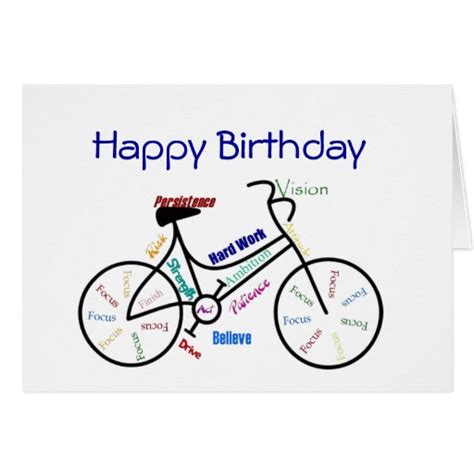 Funny Age Birthday Bike Cycling Sport Hobby Card Zazzle