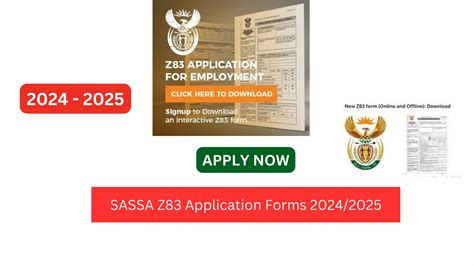 Sassa Z83 Application Forms 20242025 Jobsportals