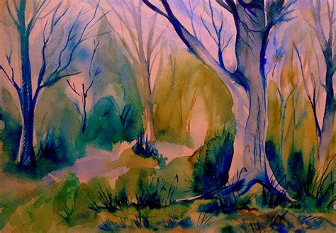 Forest Scene Painting By Carole Spandau Fine Art America