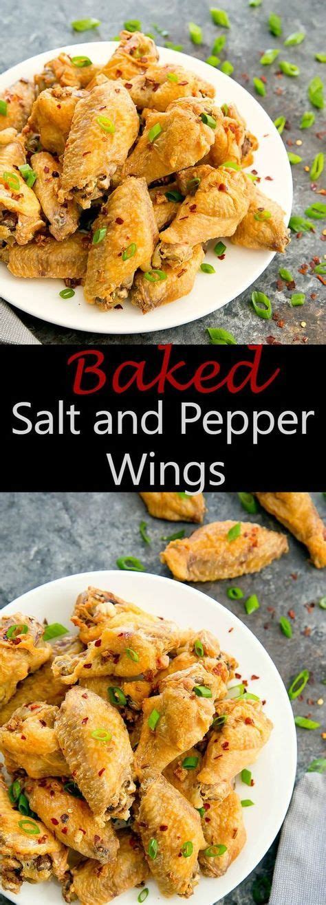 I can never make enough chicken recipe notes. Baked Salt and Pepper Wings (Chinese-Style) - Kirbie's ...