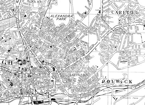 I Would Like To View A Map Of Nottingham In The 1950s Is This