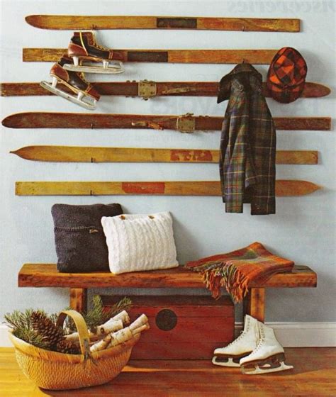 Old Skis Repurposed Into Coat Hanger T Ideas Creative Spotting