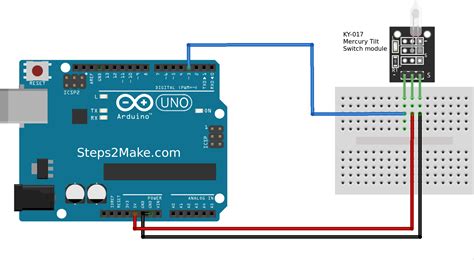 Arduino Mercury Tilt Switch Module Ky 017 Steps2make