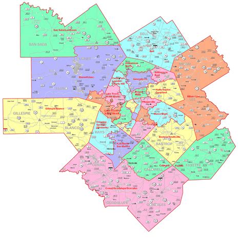 Central Texas Zip Code Map United States Map Images And Photos Finder