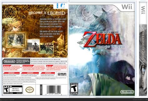 Viewing Full Size The Legend Of Zelda Twilight Princess Box Cover