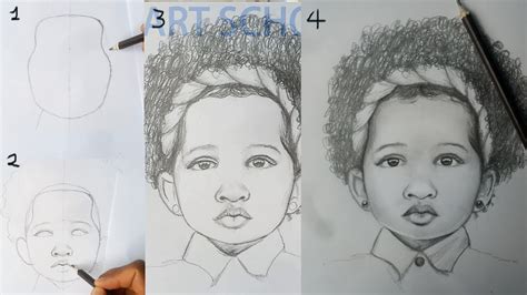 How To Draw A African American Baby Face Step By Step How To Draw