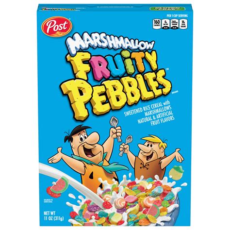 Buy Post Fruity Pebbles With Marshmallows Cereal Gluten Free Sweetened Rice Breakfast Cereal
