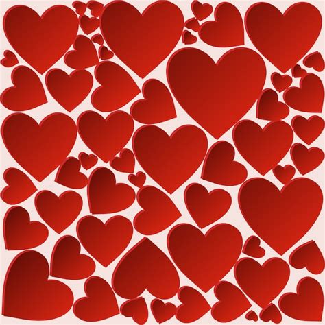 Premium Vector Heart Background Romantic