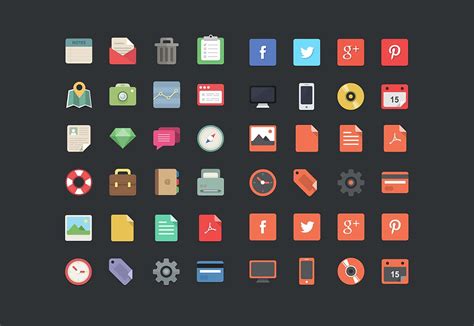 40 Best Free Icon Sets Spring 2015 Webdesigner Depot Free Icons