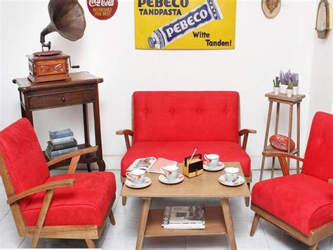 desain ruang tamu vintage kenangan   hunian