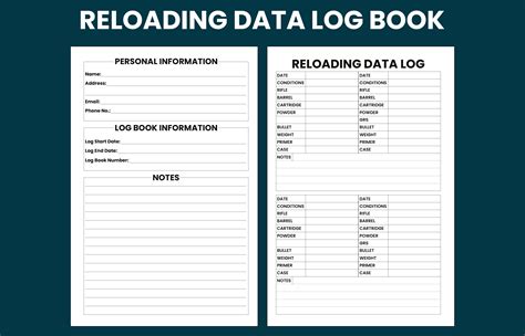 Printable Reloading Data Sheet Pdf