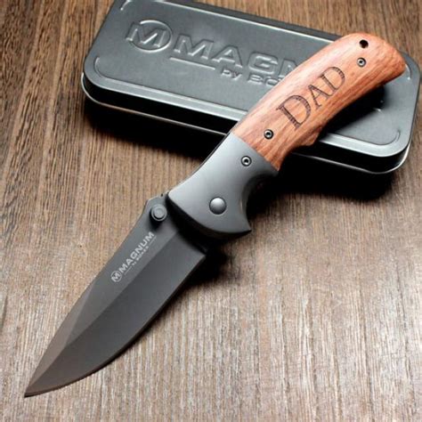 Knife With Huali Wood Handle Magnum Cooperator