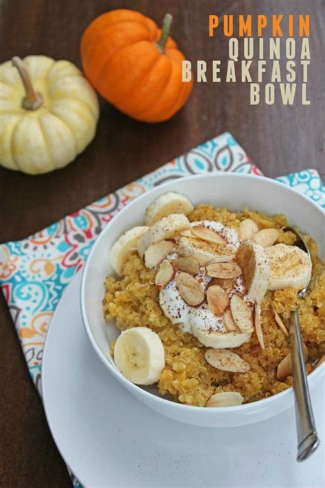 Pumpkin Quinoa Breakfast Bowl Gluten Free Dairy Free With Images