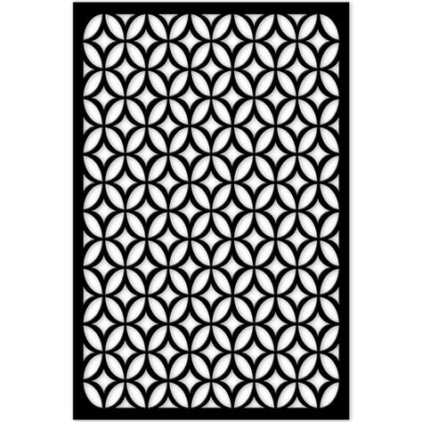 Build one of these diy privacy screens to create private spaces for your family in your backyard, on your deck, or even inside your home. Acurio Latticeworks Moors Ellipses 32 in. x 4 ft. Black ...