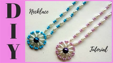 10 Minutes Diy Necklace How To Make Beaded Necklace With Pendant