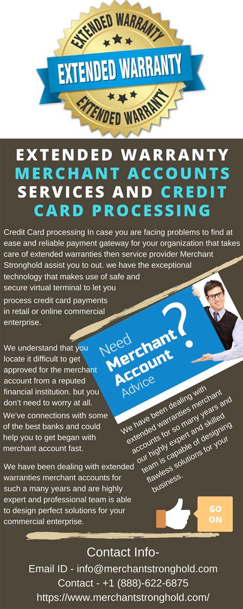 Credit card processing fees come with the territory of handling a merchant account for your business, here is your guide to what, why, and common merchant account credit card processing fees. Extended Warranty Merchant Accounts Services and Credit Card Processing | Merchant account ...