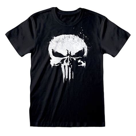 Marvel Punisher Tv Logo Schwarz T Shirt Actionspielzeug