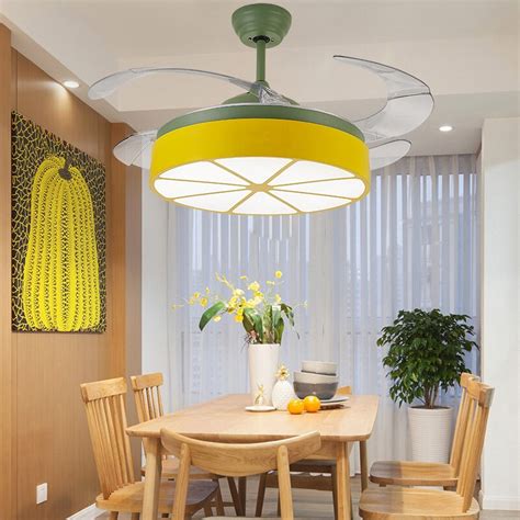 High Quality Nordic Modern Invisible Fan Lights Acrylic