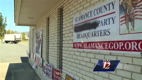 Alamance Co Gop Headquarters Vandalized