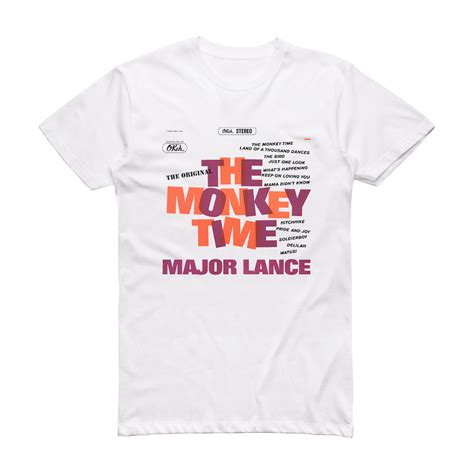 Major Lance The Monkey Time Album Cover T Shirt White Album Cover T