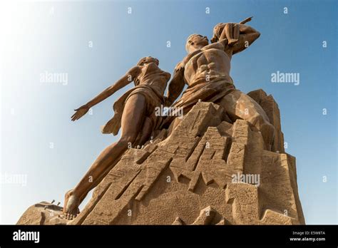 African Renaissance Monument Dakar Senegal In Commemoration To