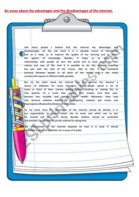 Essay Writing Esl Worksheet By Inspiration English Teaching