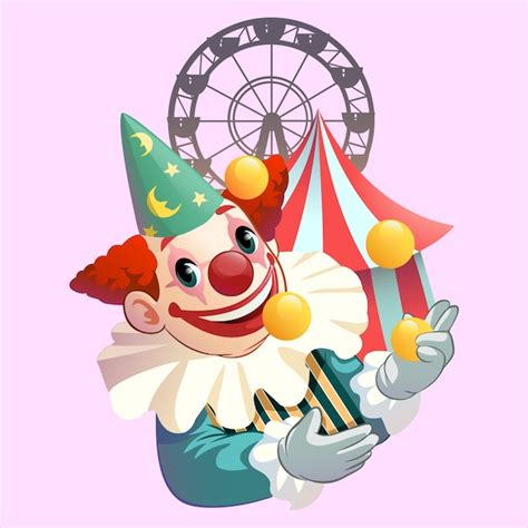 Premium Vector Clown Circus