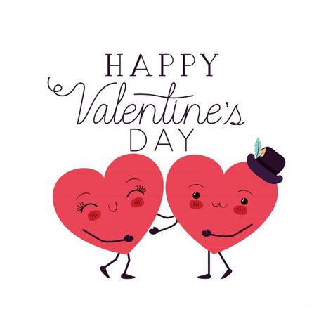 Feliz Día De San Valentín Con Corazón Am Premium Vector Freepik
