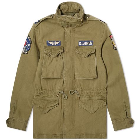 Polo Ralph Lauren Military M65 Patched Jacket In Green Modesens