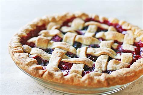 Unfold, pressing firmly against bottom and sides. Rhubarb Berry Pie Recipe | SimplyRecipes.com