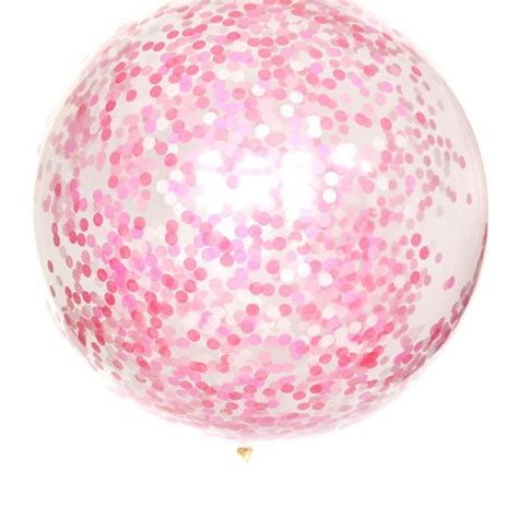 Perfectly Pink Confetti Jumbo 36 Balloon