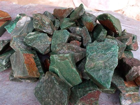 Green Jade Raw Rough Chunks Natural Healing Crystal Etsy