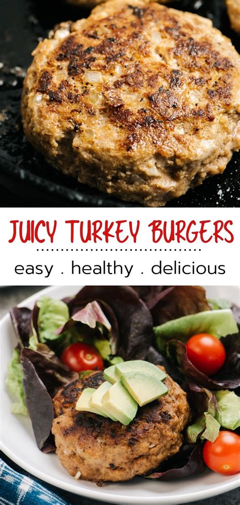 Easy Turkey Burgers Kims Cravings Turkey Burger Recipes Healthy
