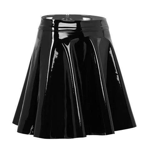 Faux Leather Pleated Mini Skirt Sissy Panty Shop