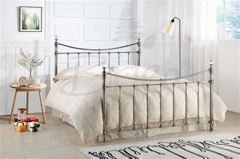 Look through brushed nickel headboards pictures in. Birlea Alexa 5ft King Size Brushed Nickel Metal Bed Frame ...