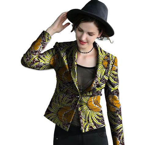 African Blazer Ankara Print Women Suit Jacket Dashiki Fashion Blazer